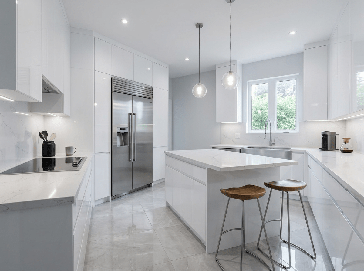 Modern kitchen remodeling in Burbank after picture