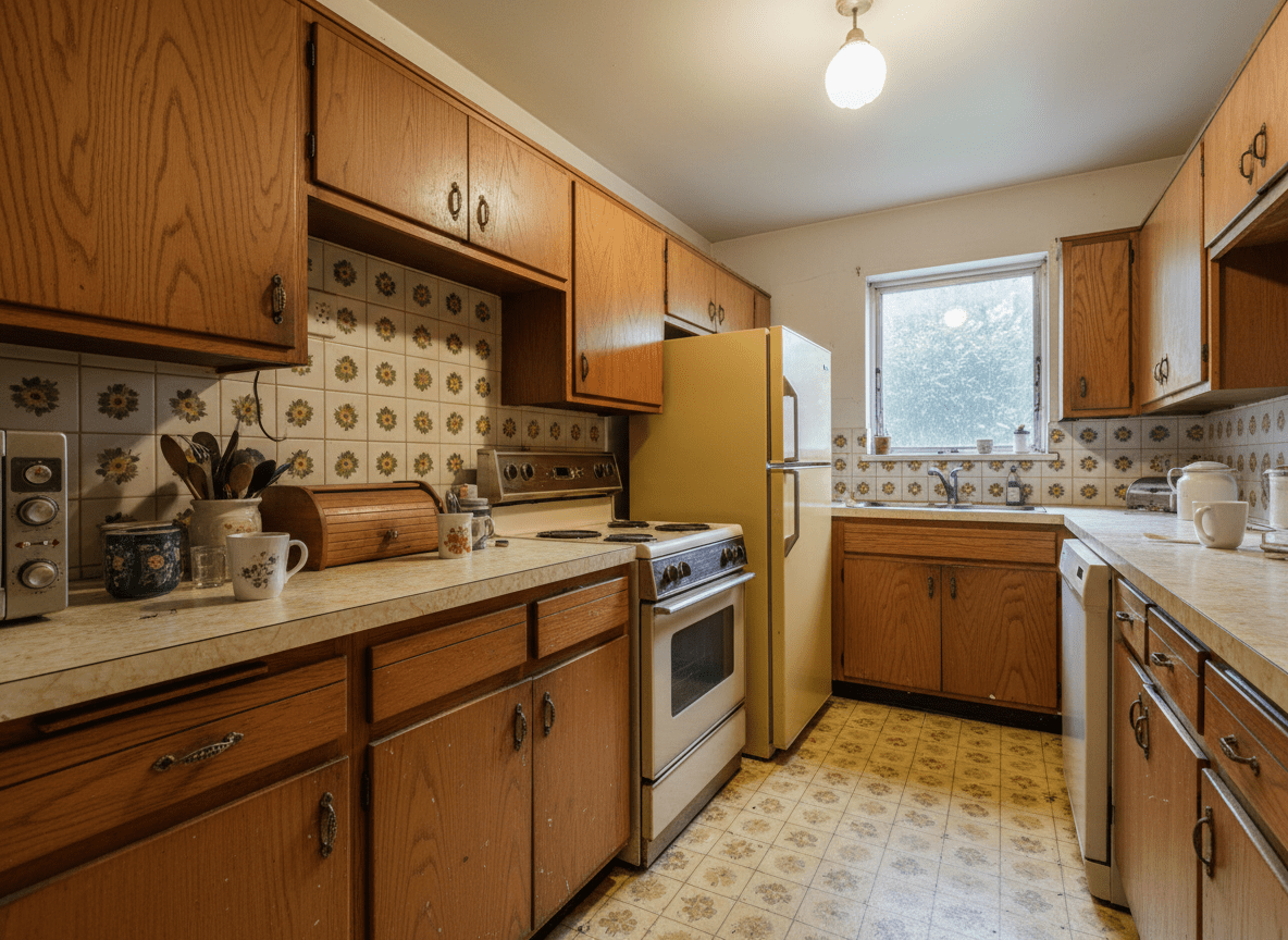 Modern kitchen remodeling in Burbank before picture